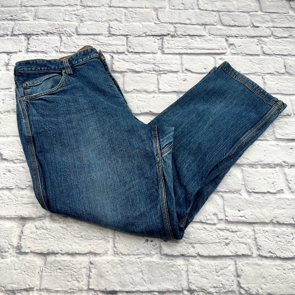 Duluth Trading Co Flex Ball Room Men's Blue Straight Leg Jeans 42x32